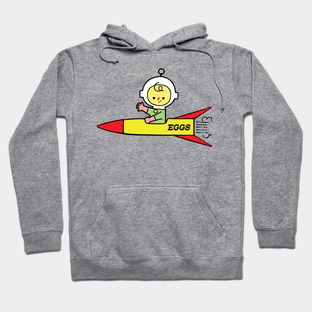 EGGS....in space! Hoodie by EGGS Bar